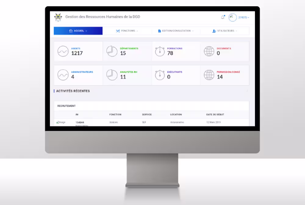 HR Management System – Malagasy Customs